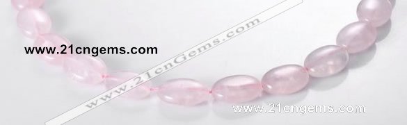 CRQ02 A grade 13*18mm oval natural rose quartz beads Wholesale