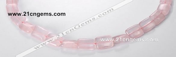 CRQ07 10*14mm rectangle A grade natural rose quartz beads