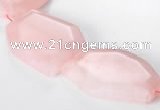 CRQ11 Freeform A grade natural rose quartz beads Wholesale