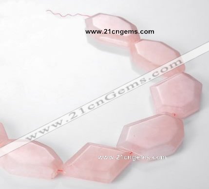 CRQ11 Freeform A grade natural rose quartz beads Wholesale