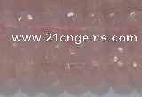 CRQ118 15.5 inches 7*12mm faceted rondelle rose quartz beads