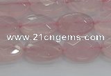 CRQ145 15.5 inches 8*10mm faceted oval natural rose quartz beads