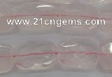 CRQ165 15.5 inches 12*16mm faceted rectangle natural rose quartz beads