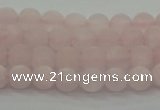 CRQ220 15.5 inches 4mm round matte rose quartz gemstone beads