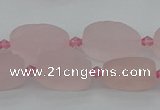 CRQ233 15.5 inches 11*18mm oval rose quartz beads wholesale