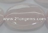 CRQ238 15.5 inches 30*40mm oval rose quartz beads wholesale