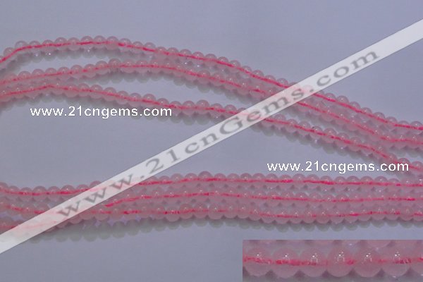 CRQ250 15.5 inches 4mm round rose quartz beads Wholesale