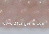 CRQ291 15.5 inches 10mm faceted round rose quartz gemstone beads