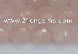 CRQ292 15.5 inches 12mm faceted round rose quartz gemstone beads