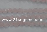 CRQ300 15 inches 6mm faceted nuggets rose quartz beads