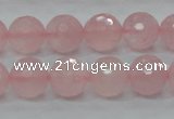 CRQ31 15.5 inches 12mm faceted round natural rose quartz beads