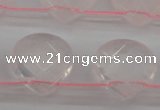CRQ380 15.5 inches 13*13mm faceted briolette rose quartz beads