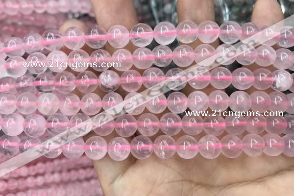 CRQ417 15.5 inches 8mm round rose quartz beads wholesale