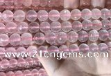 CRQ445 15.5 inches 10mm faceted round rose quartz beads