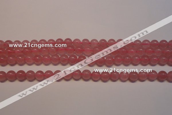 CRQ451 15.5 inche 6mm round A grade Madagascar rose quartz beads