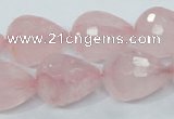 CRQ47 15.5 inches 16*20mm faceted teardrop natural rose quartz beads