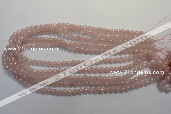 CRQ501 15.5 inches 6mm round AB-color rose quartz beads