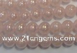 CRQ502 15.5 inches 8mm round AB-color rose quartz beads