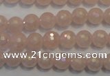 CRQ512 15.5 inches 8mm faceted round AB-color rose quartz beads