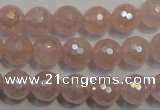 CRQ513 15.5 inches 10mm faceted round AB-color rose quartz beads
