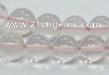 CRQ54 15.5 inches 14mm round natural rose quartz beads wholesale