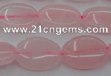 CRQ610 15.5 inches 12*16mm oval rose quartz beads wholesale