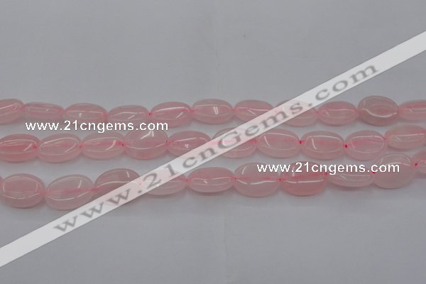 CRQ610 15.5 inches 12*16mm oval rose quartz beads wholesale