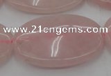 CRQ615 15.5 inches 20*30mm oval rose quartz beads wholesale