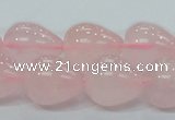 CRQ65 15.5 inches 16*19mm teardrop natural rose quartz beads wholesale