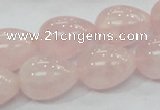 CRQ66 15.5 inches 15*20mm teardrop natural rose quartz beads wholesale