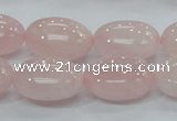 CRQ67 15.5 inches 15*20mm egg-shaped natural rose quartz beads