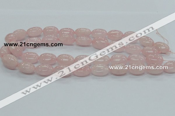 CRQ67 15.5 inches 15*20mm egg-shaped natural rose quartz beads