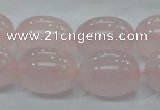 CRQ68 15.5 inches 16*20mm egg-shaped natural rose quartz beads