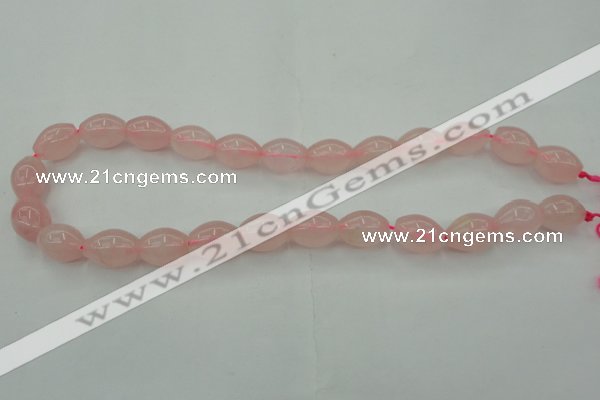 CRQ692 15.5 inches 12*16mm rice rose quartz beads wholesale