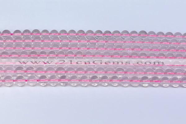 CRQ790 15.5 inches 6mm round rose quartz gemstone beads