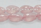 CRQ85 15.5 inches 13*18mm faceted teardrop natural rose quartz beads