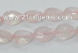 CRQ86 15.5 inches 10*14mm faceted teardrop natural rose quartz beads