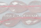 CRQ89 15.5 inches 18*25mm faceted teardrop natural rose quartz beads