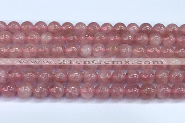 CRQ891 15 inches 6mm round Madagascar rose quartz beads