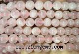 CRQ919 15 inches 10mm round Madagascar rose quartz beads wholesale