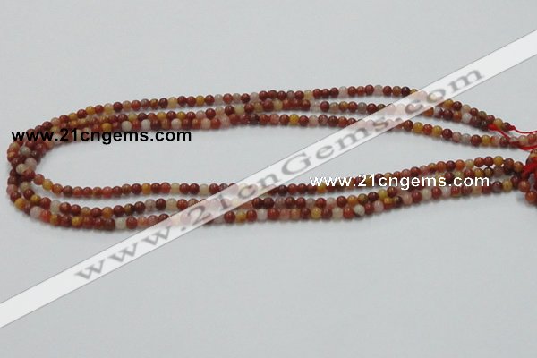 CRS01 15.5 inches 4mm round rainbow stone beads wholesale