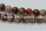 CRS03 15.5 inches 8mm round rainbow stone beads wholesale