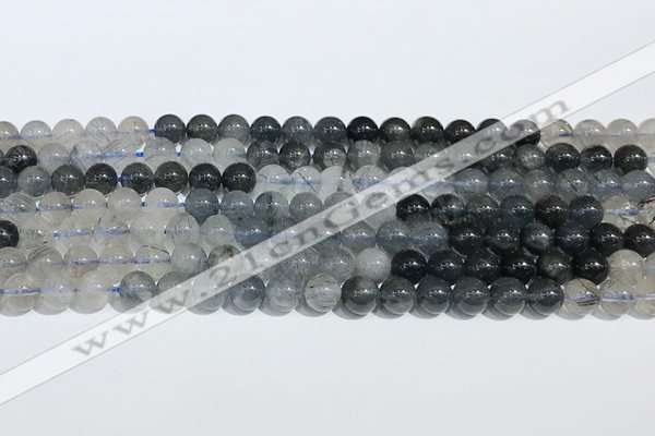 CRU1000 15.5 inches 6mm round mixed rutilated quartz beads