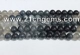 CRU1002 15.5 inches 10mm round mixed rutilated quartz beads