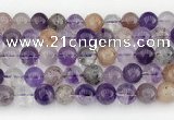 CRU1020 15.5 inches 10mm round mixed rutilated quartz beads