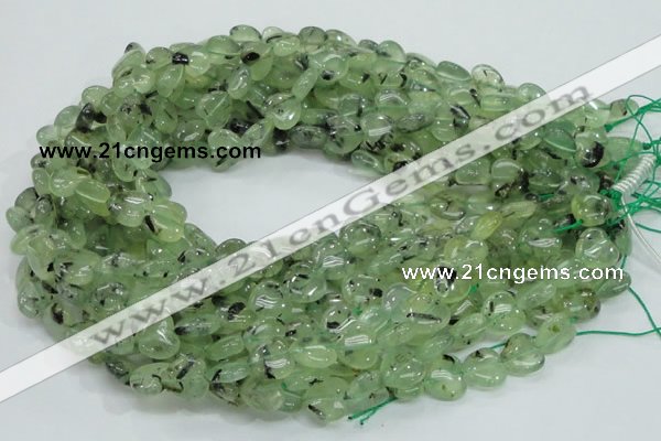 CRU107 15.5 inches 12*12mm heart green rutilated quartz beads