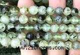 CRU1117 15 inches 8mm round prehnite gemstone beads wholesale