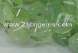 CRU131 15.5 inches 10*15mm twisted green rutilated quartz beads