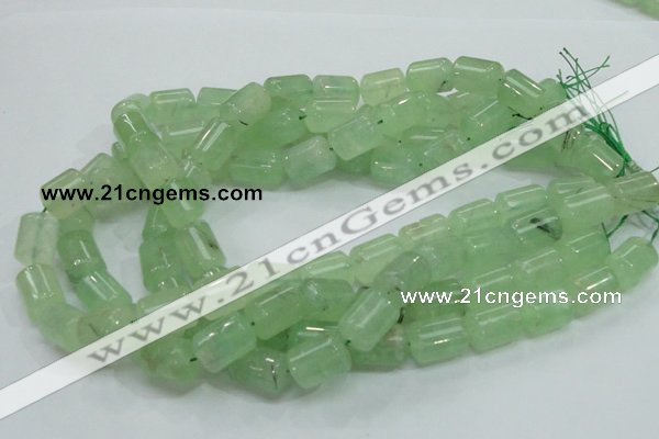 CRU134 15.5 inches 12*17mm column green rutilated quartz beads