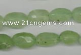 CRU179 9*11mm – 12*18mm faceted nuggets green rutilated quartz beads